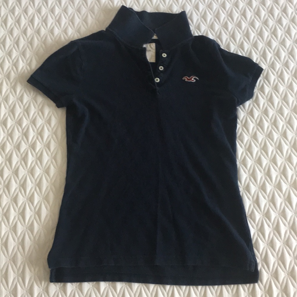 Hollister navy polo